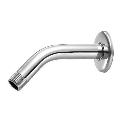 VEVOR Shower Arm with Flange, 6 Inches, Wall Mounted Stainless Steel Shower Head Arm Extender, Chrome Finish, PTFE Tape, G1/2 Universal Thread Connector Compatible, for Fixed & Handheld Showerhead - BGSLYBYZJYFLXQKGQ001V0 - view 10