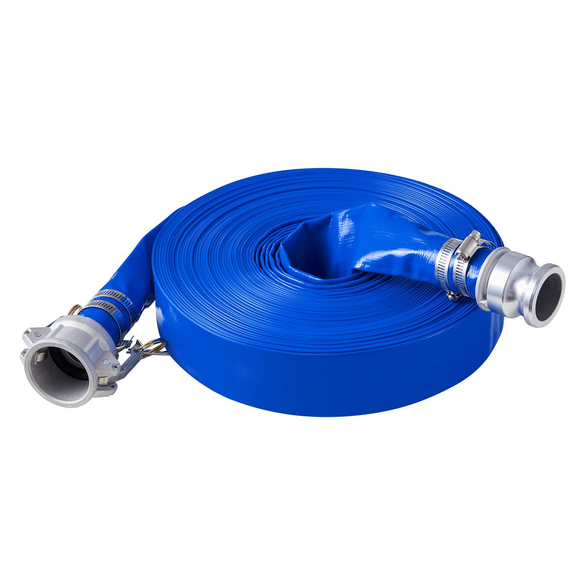 VEVOR Backwash Hose, 1.5 in x 100 ft, Blue High Quality PVC Hose, with Clamps, Camlock, Aluminum Fittings, Fit Various Pumps, for Sewage Treatment, Water Transportation and More Agricultural Purposes - BGTJPSRG15IN4QY55V0 - view 10