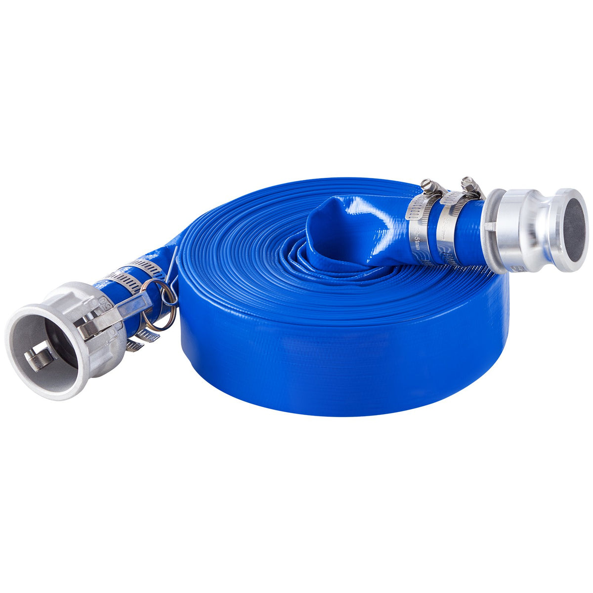 VEVOR Backwash Hose, 1.5 in x 50 ft, Blue High Quality PVC Hose, with Clamps, Camlock, Aluminum Fittings, Fit Various Pumps, for Sewage Treatment, Water Transportation and More Agricultural Purposes - BGTJPSRG15INOJWRZV0 - view 10