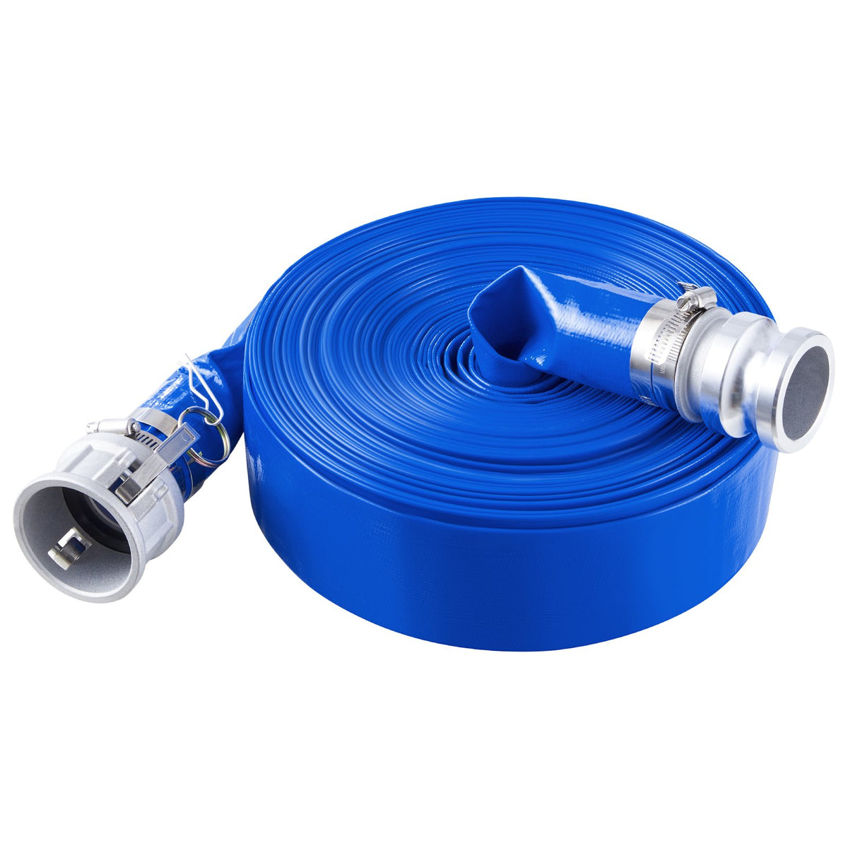 VEVOR Backwash Hose, 2 in x 100 ft, Blue High Quality PVC Hose, with Clamps, Camlock, Aluminum Fittings, Fit Various Pumps, for Sewage Treatment, Water Transportation and More Agricultural Purposes - BGTJPSRG20INLZLXQV0 - view 10