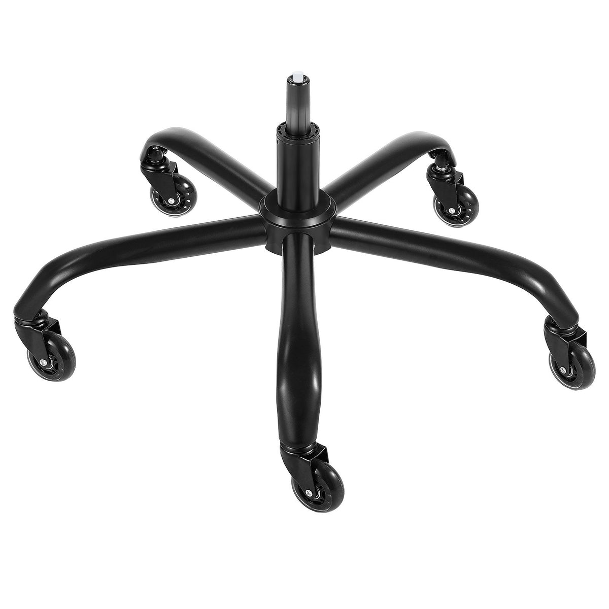 VEVOR Office Chair Base Replacement, 28", 2500 lbs Static Load Capacity, Heavy Duty Universal Computer Desk Chair Stool Base Part with 5 Casters and Gas Cylinder, Desk Chair Base Replacement, Black - BGYDZPJ28JSD372AGV0 - view 1