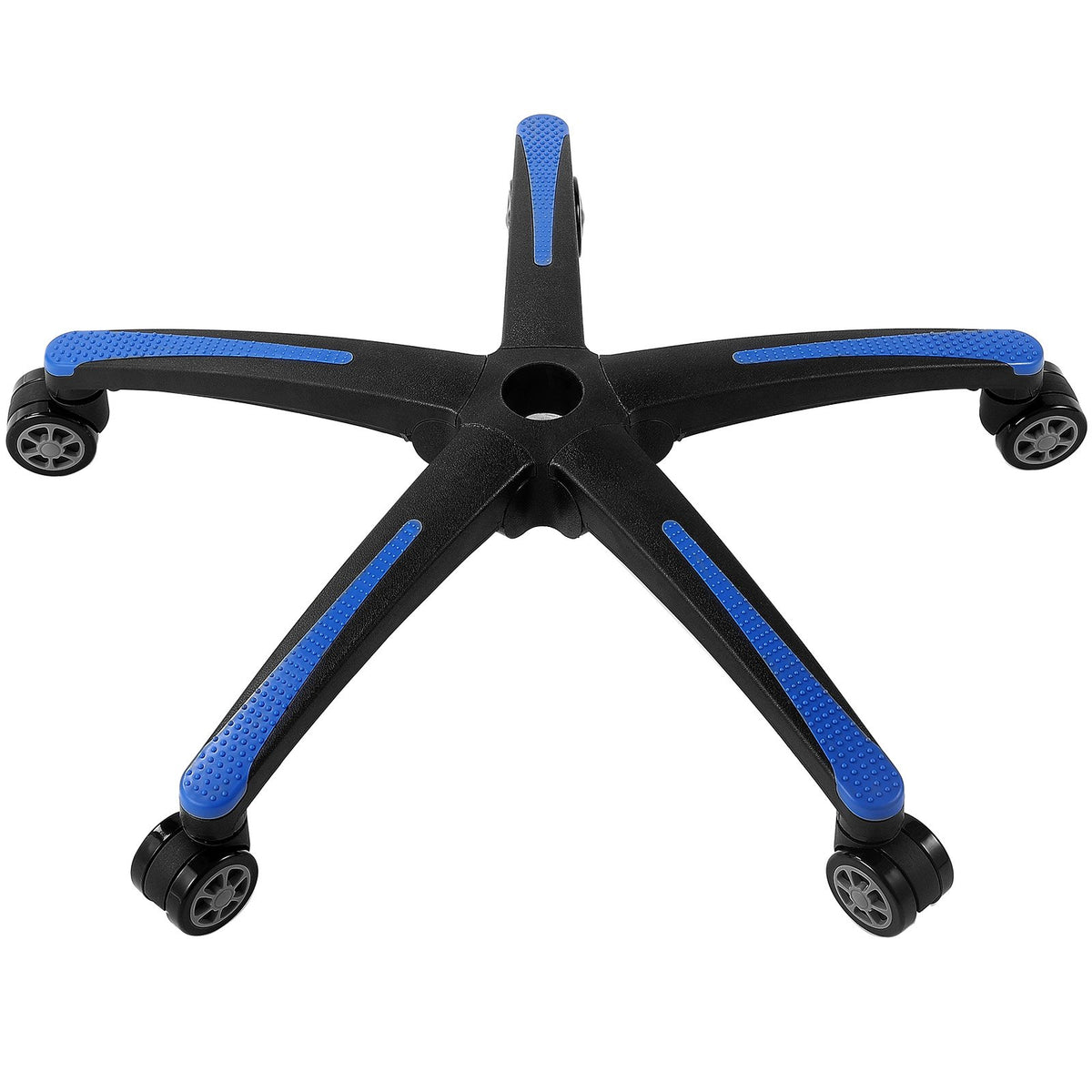VEVOR Office Chair Base Replacement, 28", 2500 lbs Static Load, Heavy Duty Universal Computer Desk Chair Stool Base Part with 5 Casters and Reinforced Legs, Desk Chair Base Replacement, Black + Blue - BGYDZPJ28SLDLF8LRV0 - view 1