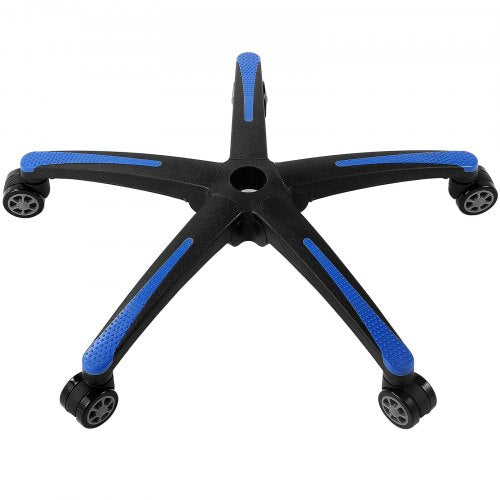 VEVOR Office Chair Base Replacement, 28", 2500 lbs Static Load, Heavy Duty Universal Computer Desk Chair Stool Base Part with 5 Casters and Reinforced Legs, Desk Chair Base Replacement, Black + Blue - BGYDZPJ28SLDLF8LRV0 - view 2
