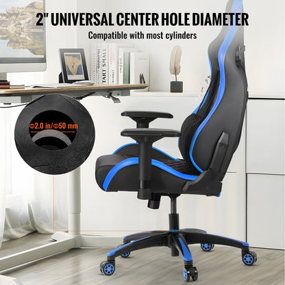 VEVOR Office Chair Base Replacement, 28", 2500 lbs Static Load, Heavy Duty Universal Computer Desk Chair Stool Base Part with 5 Casters and Reinforced Legs, Desk Chair Base Replacement, Black + Blue - BGYDZPJ28SLDLF8LRV0 - view 4