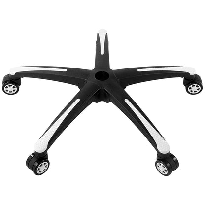 VEVOR Office Chair Base Replacement, 28", 2500 lbs Static Load, Heavy Duty Universal Computer Desk Chair Stool Base Part with 5 Casters and Reinforced Legs, Desk Chair Base Replacement, Black + White - BGYDZPJ28SLDN9VYEV0 - view 1