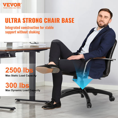 VEVOR Office Chair Base Replacement, 28", 2500 lbs Static Load, Heavy Duty Universal Computer Desk Chair Stool Base Part with 5 Casters, Gas Cylinder & Seat Plate, Desk Chair Base Replacement, Black - BGYDZPJ28SLDTH47VV0 - view 3