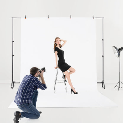 VEVOR Backdrop Stand with Wheels, 7 x 10 ft Adjustable Photo Backdrop Stand Kit, Moveable Background Backdrop Stand, Heavy Duty Projector Screen Stand, for Wedding, Photo Studio & Party - BJJ2KKYDS710H7CIRV0 - view 9