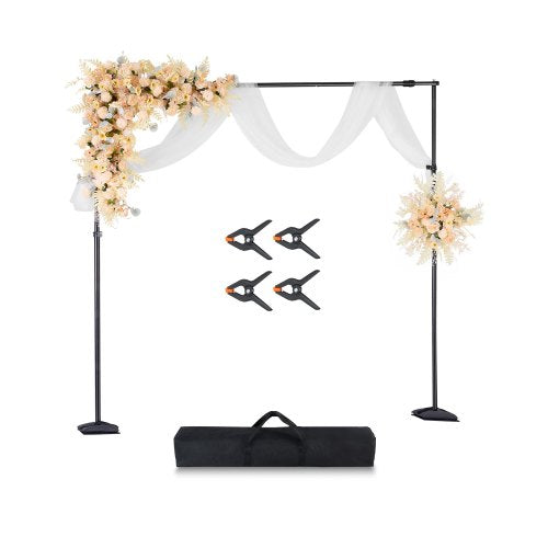 VEVOR Backdrop Stand, 8.5 x 10 ft Adjustable Photo Backdrop Stand Kit, Portable Background Backdrop Stand with 7 Crossbars, Heavy Duty Projector Screen Stand, for Wedding, Photo Video Studio & Party - BJJ2KPJ8510FQ547AV0 - view 2