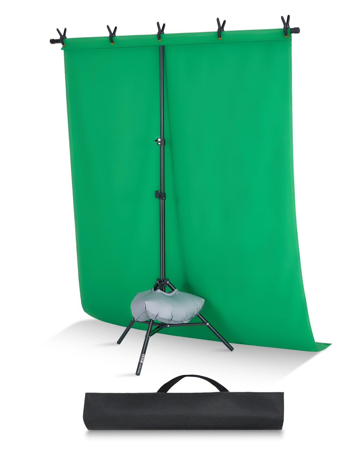 VEVOR Backdrop Stand, 5 x 6.5 ft Adjustable Photo Backdrop Stand Kit, Portable Background Backdrop Stand with 3 Crossbars, Heavy Duty Projector Screen Stand, for Wedding, Photo Video Studio & Party - BJJ2KSJ565FT0CRL7V0 - view 1