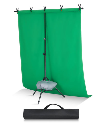 VEVOR Backdrop Stand, 5 x 6.5 ft Adjustable Photo Backdrop Stand Kit, Portable Background Backdrop Stand with 3 Crossbars, Heavy Duty Projector Screen Stand, for Wedding, Photo Video Studio & Party - BJJ2KSJ565FT0CRL7V0 - view 1
