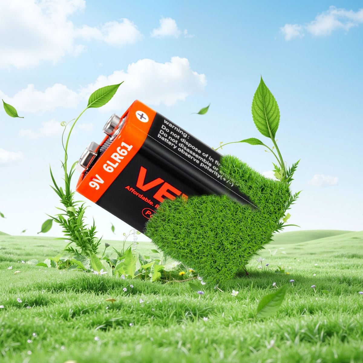 VEVOR 9V Alkaline Batteries, 12-Pack, 9 Volt Square Battery for Smoke Detector, 10-Year Shelf Life, Long Lasting, All-Purpose, for Fire Alarm, Household Office Business Devices, Electronics & Audio - BKCDJXDX12JT0KLEJ001V9 - view 9