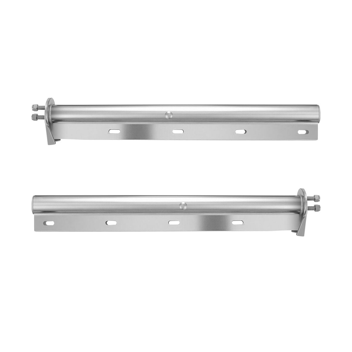 VEVOR Chrome Straight Spring Loaded Mud Flap Hangers, 1-1/8" Bolt Spacing Mudflap Hangers for Semi Trucks, 1 Pair Heavy Duty Semi Truck Mud Flap Hanger Set with Reflective Strips, Silver - BKCDNBDJ118ICS6OP001V0 - view 10