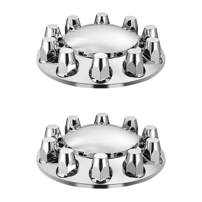 VEVOR Front Axle Wheel Covers, Dome Axle Cover for Semi Truck, ABS Electroplate Rust-Resistant Lug Nut Covers, Universal Fit, Installation Tool Included, Complete Axle Cover Combo Kit - BKCZGTJYDX2FS9XCRV0 - view 10