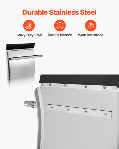 VEVOR Stainless Steel Quarter Fenders for Semi Trucks, 24" x 24" Semi Truck Fenders with Tube Bracket and Mounting Hardware, 1 Pair Right & Left Quarter Fender Set, Fit for Freightliner, Peterbilt - BKDNB2JBXG003KTX2001V0 - view 3