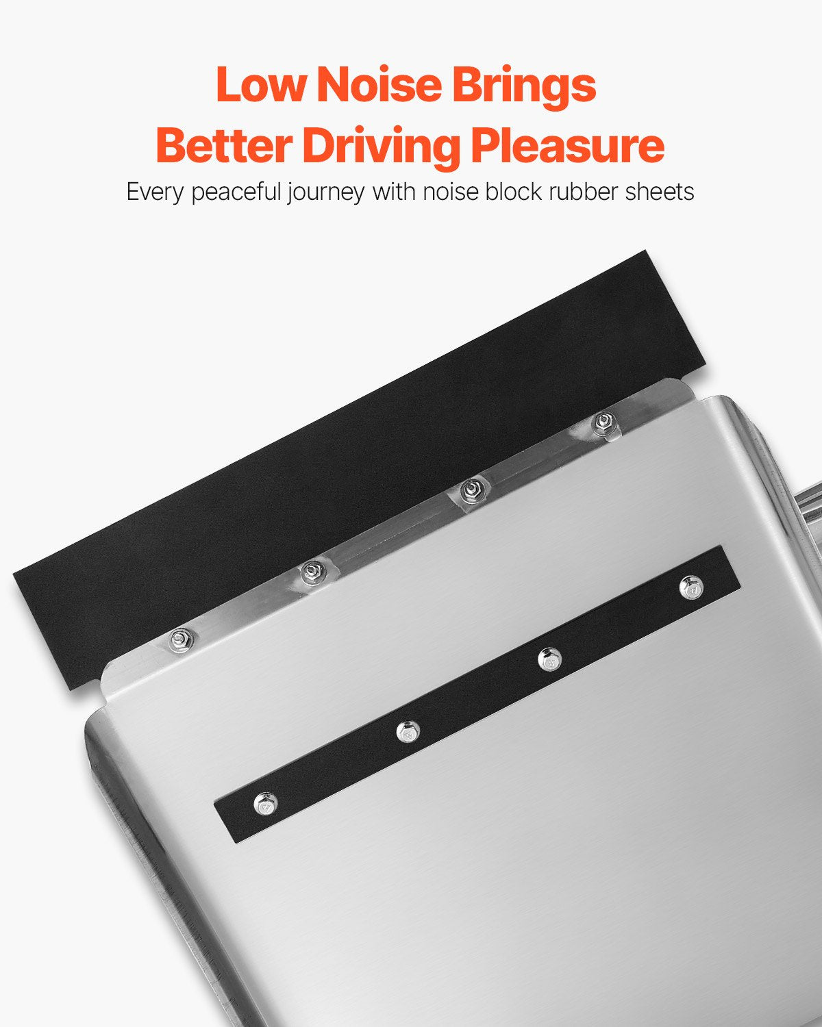 VEVOR Stainless Steel Quarter Fenders for Semi Trucks, 24" x 24" Semi Truck Fenders with Tube Bracket and Mounting Hardware, 1 Pair Right & Left Quarter Fender Set, Fit for Freightliner, Peterbilt - BKDNB2JBXG003KTX2001V0 - view 6