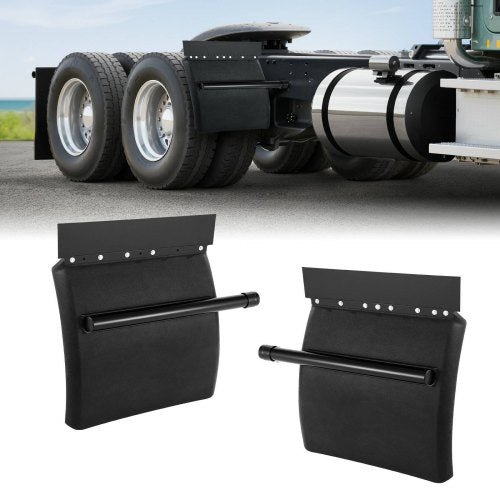 VEVOR Quarter Fenders for Semi Trucks, 24" x 24" Semi Truck Fenders with Tube Bracket and Mounting Hardware, 1 Pair Right & Left Quarter Fender Set, Fit for Freightliner, Peterbilt, Kenworth - BKDNB2JSL000FRNRI001V0 - view 2
