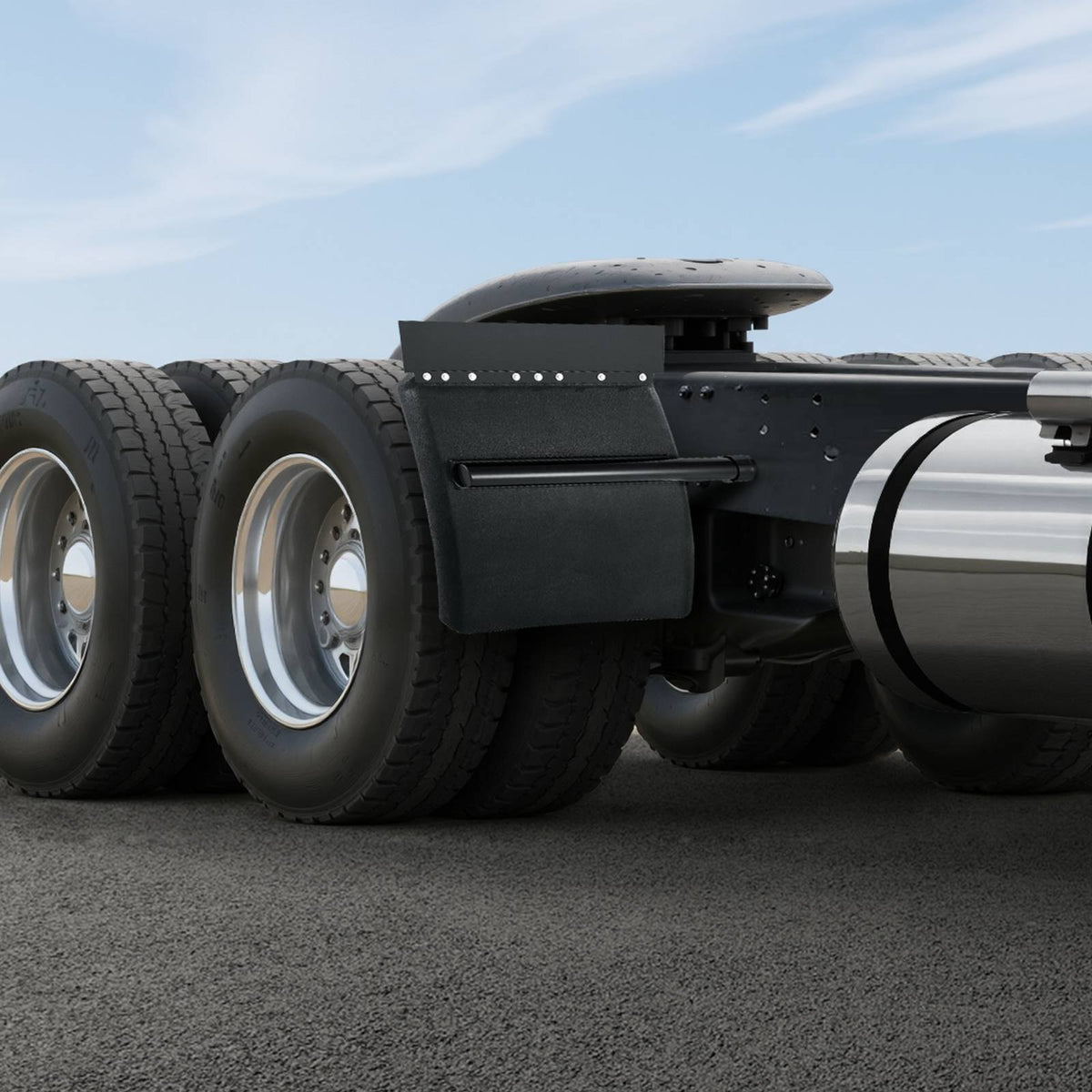 VEVOR Quarter Fenders for Semi Trucks, 24" x 24" Semi Truck Fenders with Tube Bracket and Mounting Hardware, 1 Pair Right & Left Quarter Fender Set, Fit for Freightliner, Peterbilt, Kenworth - BKDNB2JSL000FRNRI001V0 - view 9