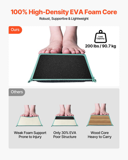 VEVOR 8FT Folding Balance Beam for Kids, 200LBS Stable Support Gymnastics Floor Beam with Non-Slip Mats, Gymnastics Training Equipment with Anti-Slip Bottom and Carrying Bag for Home Gym, Mint Green - BKSJPHM8FT6IAHKQQ001V0 - view 5