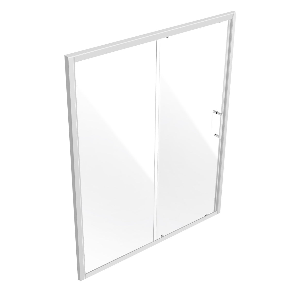 VEVOR Semi-frameless Shower Door, 57.7-59 W x 70 H in, Shower Sliding Glass Door with 1/4 in(6mm) Clear Tempered Glass, Waterproof Shatterproof NANO Stainproof with Stainless Steel Hardware, Chrome - BKSYMTLYSM60WSGFJ001V0 - view 10