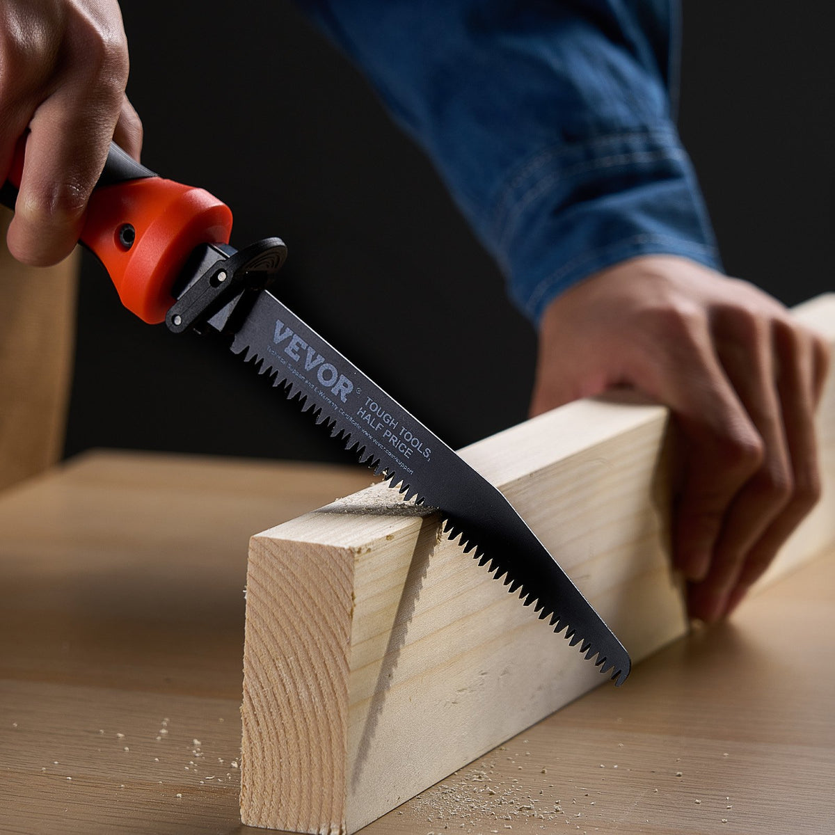 VEVOR Jab Saw, 6 in Keyhole Saw with Soft Grip Handle, 8-In-1 Multi-Blades Drywall Jab Saw, Sharp Jab Saw with Triple Ground Teeth, for Cutting Drywall Wood Metel Plastic Plywood Wallboard Thin Sheet - BKZDSKJ6YC002MCYHV0 - view 9