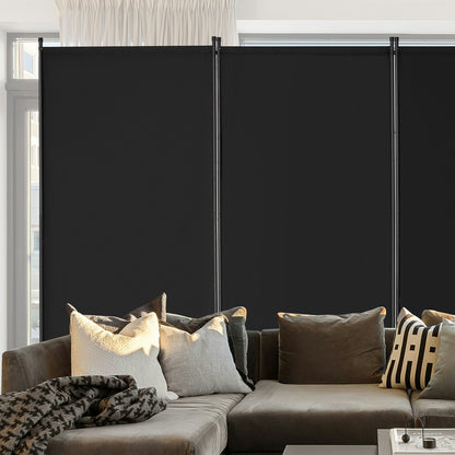 VEVOR Room Divider, 4 Panel Room Divider, Folding Privacy Screen and Portable Partition Divider for Room Separation, Freestanding Room Partitions for Office, Bedroom, Study, Black - BLFWFGQ4MB34BMP7JV0 - view 9