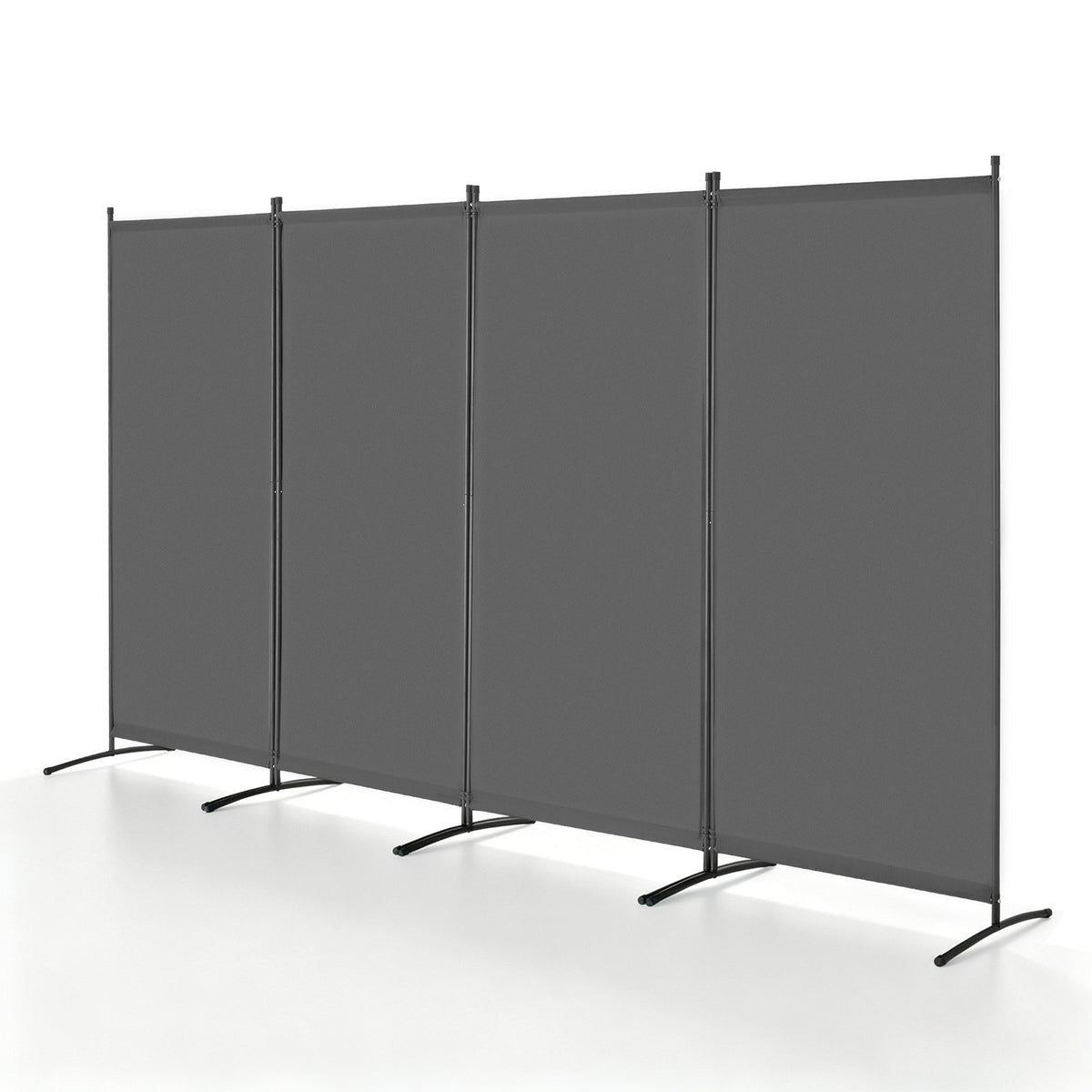 VEVOR Room Divider, 4 Panels Room Divider, Folding Privacy Screen and Portable Partition Divider for Room Separation, Freestanding Room Partitions for Office, Bedroom, Study, Grey - BLFWFGQ4MB34GAOCTV0 - view 1