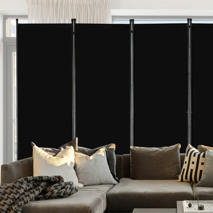 VEVOR Room Divider, 6 Panel Room Divider, Folding Privacy Screen and Portable Partition Divider for Room Separation, Freestanding Room Partitions for Office, Bedroom, Study, Black - BLFWFGQ6MB22N6CD6V0 - view 9