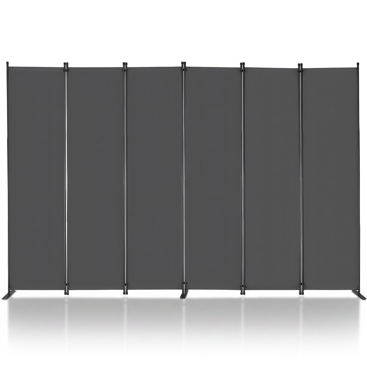 VEVOR Room Divider, 6 Panel Room Divider, Folding Privacy Screen and Portable Partition Divider for Room Separation, Freestanding Room Partitions for Office, Bedroom, Study, Grey - BLFWFGQ6MB22OTQ1RV0 - view 1