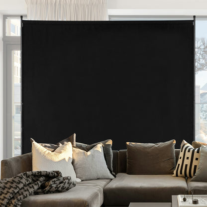 VEVOR Room Divider, Single Panel Room Divider, 6FT Privacy Screen Indoor, Partition Divider for Room Separation, Freestanding Room Divider Panel for Office, Bedroom, Black - BLFWFGQDMB71UFFM0V0 - view 9