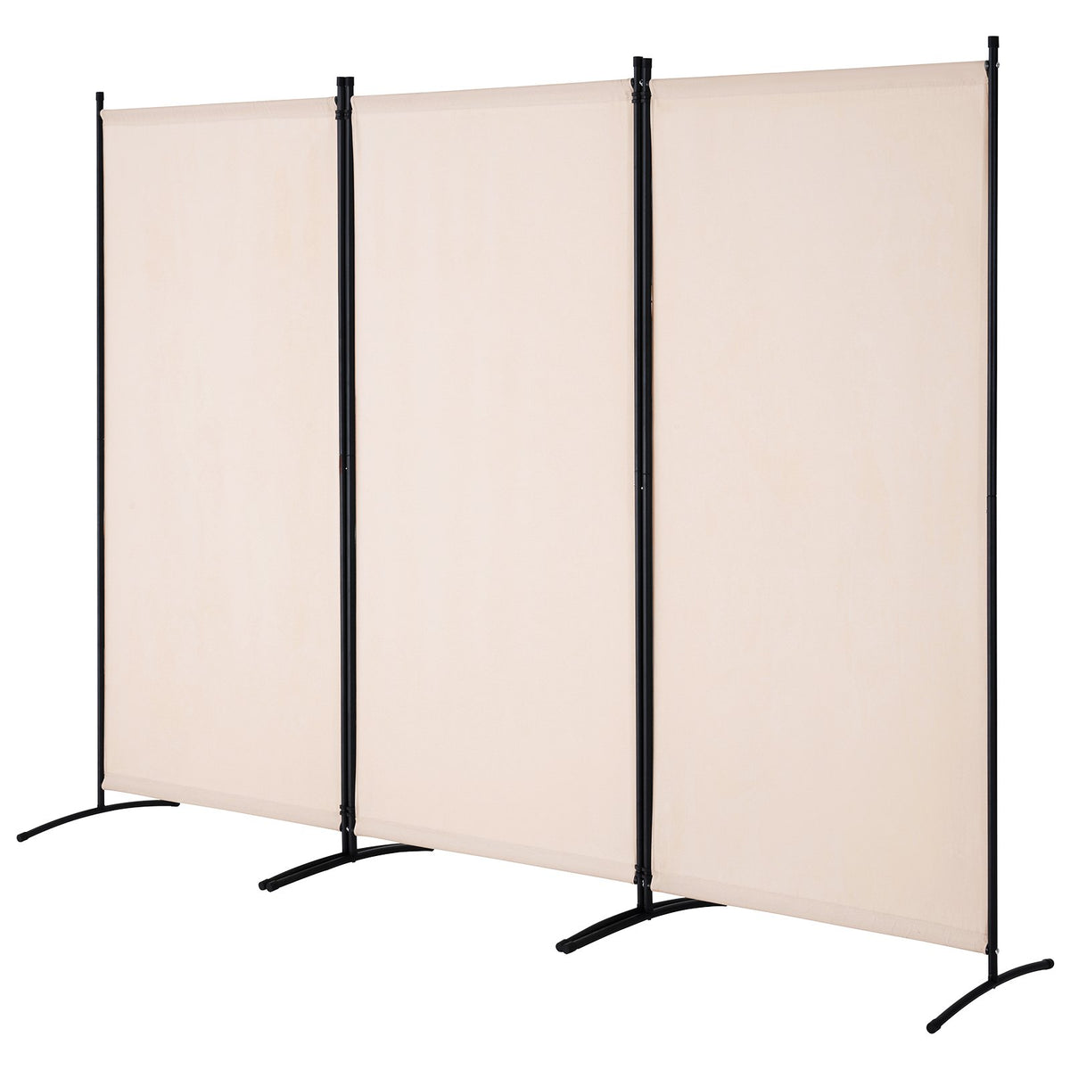 VEVOR Room Divider, 3 Panel Room Divider, Folding Privacy Screen and Portable Partition Divider for Room Separation, Freestanding Room Partitions for Office, Bedroom, Study, Beige - BLFWFGQSMB34AANASV0 - view 10