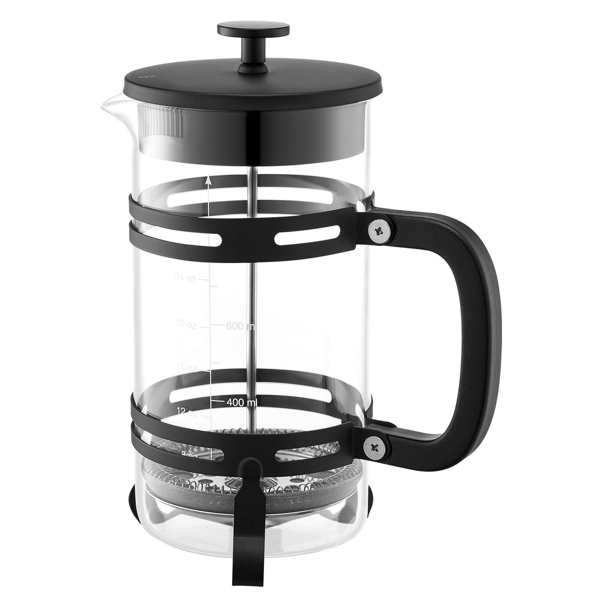VEVOR French Press Coffee Maker, 34 Ounce 1 Liter Borosilicate Glass Coffee Press Tea Maker with Stainless Steel Filter, Large Glass French Presses Cold Brew for Camping Travel Home Kitchen, Silver - BLKFYHBLHS1LJILTH001V0 - view 10