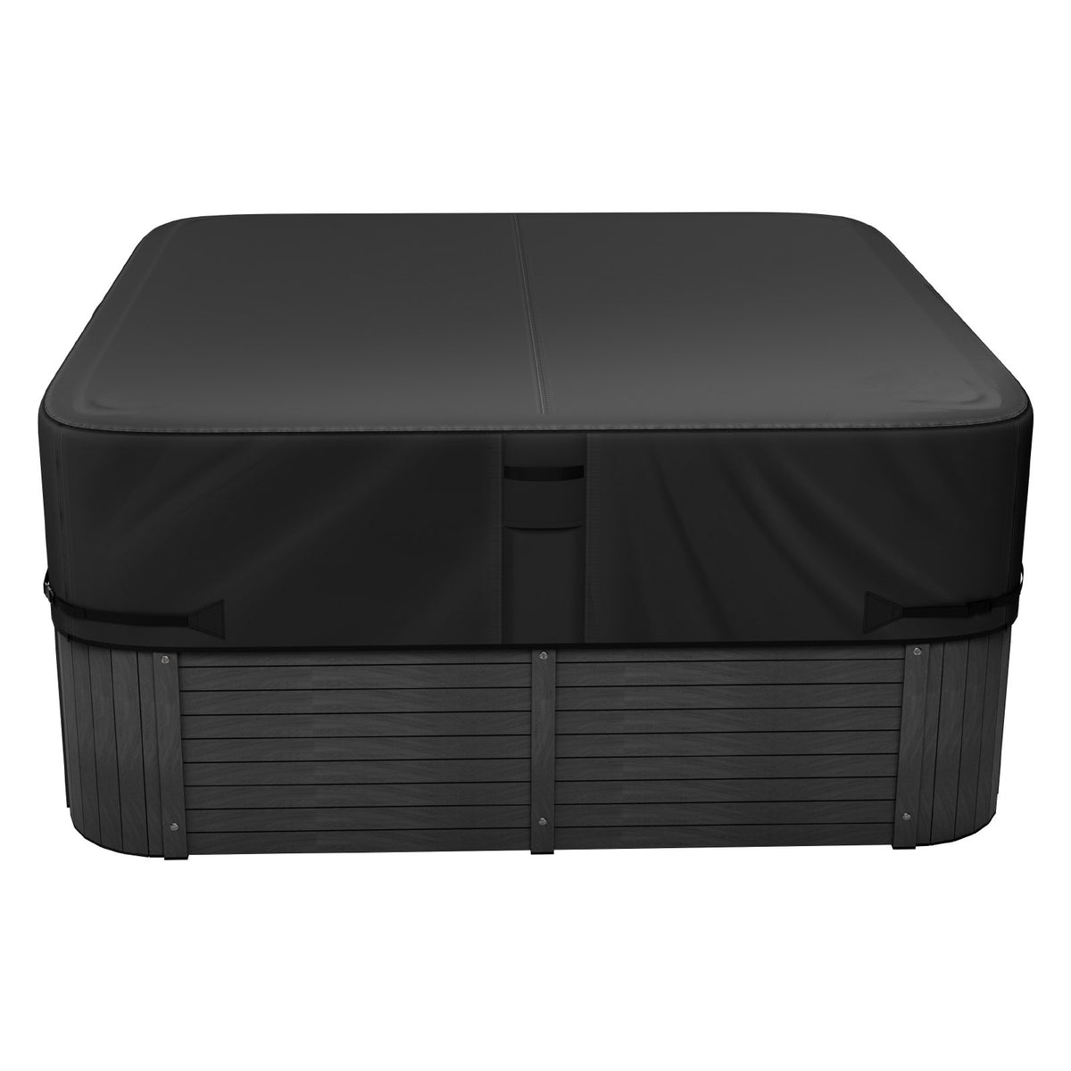 VEVOR Outdoor Hot Tub Cover, 90 x 90 x 20 Inch Weatherproof and Waterproof Hot Tub Cover Protector, 600D Heavy Duty Oxford Fabric and 950N Tearing Strength, Square Spa Covers for Hottub, Black - BLKRSYGGZFXLJ2CS4001V0 - view 10