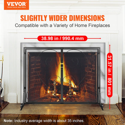 VEVOR Fireplace Doors - Select Your Configuration - BLMHSFG3545I88ME6V0 - view 2