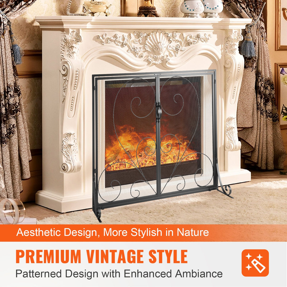 VEVOR Fireplace Doors - Select Your Configuration - BLMHSFG3545I88ME6V0 - view 3