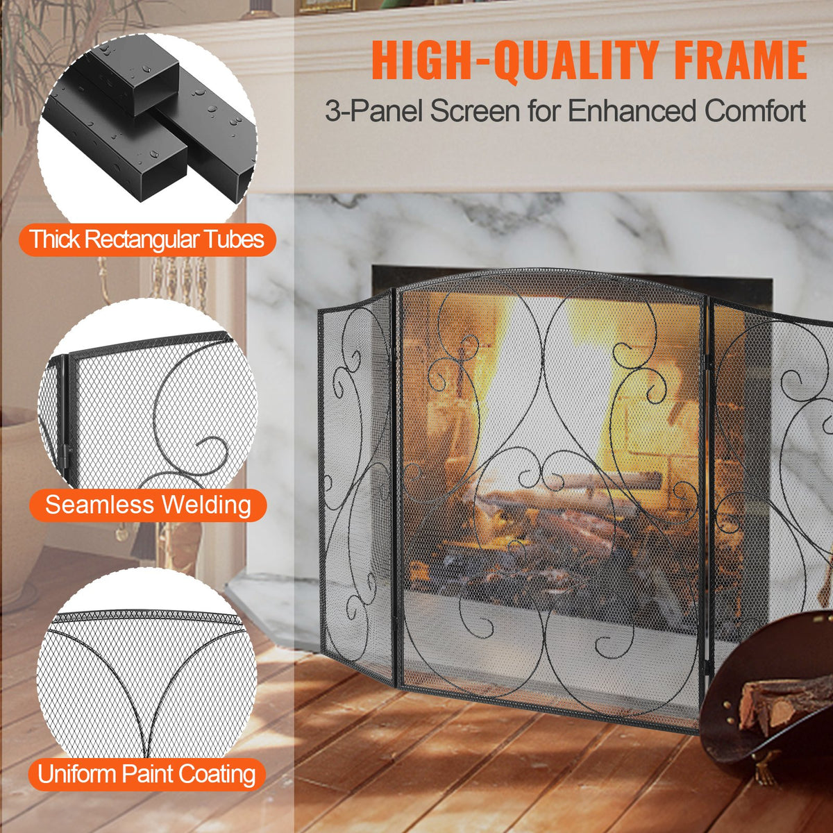 VEVOR Fireplace Doors - Select Your Configuration - BLMHSFG4555I9GTXEV0 - view 3