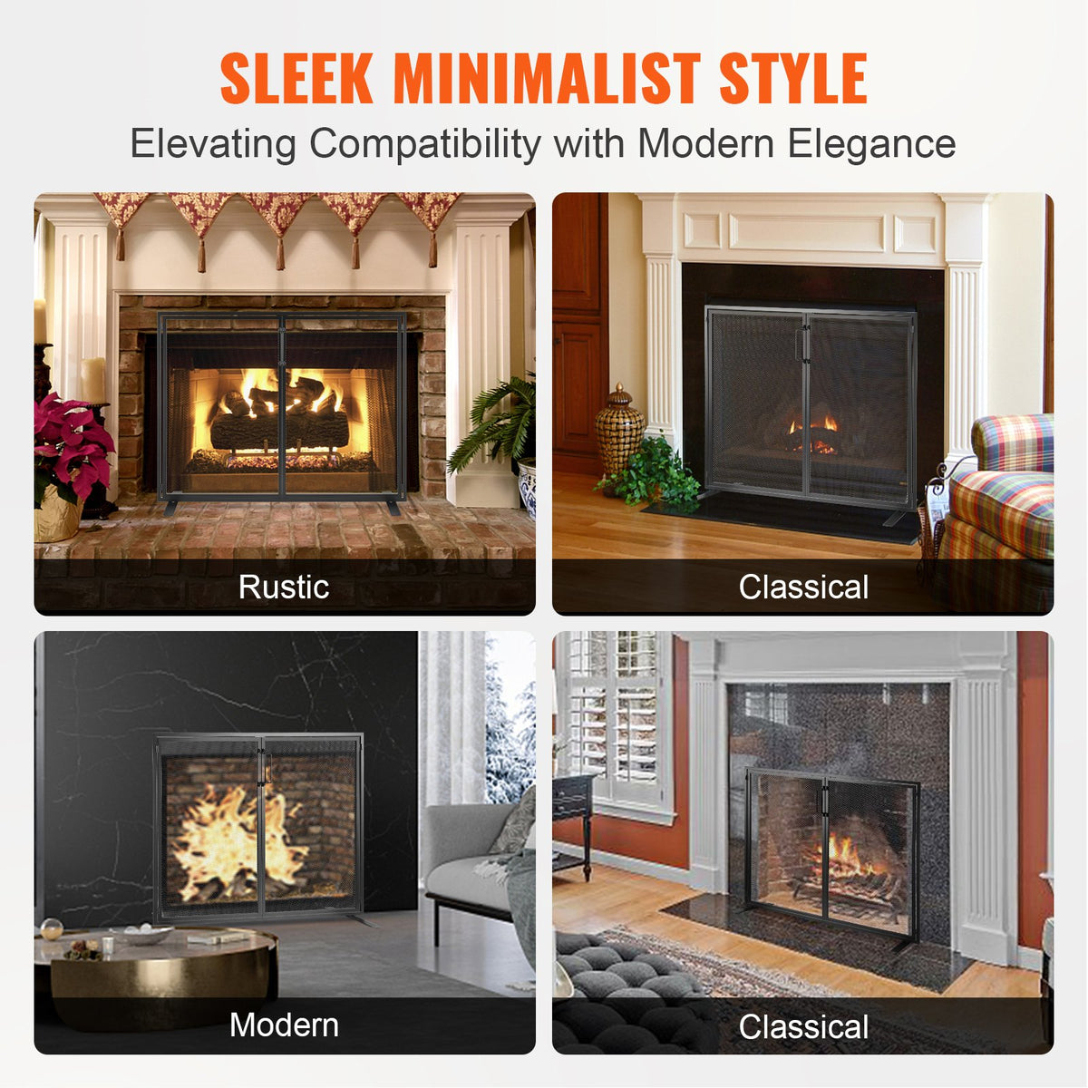 VEVOR Fireplace Doors - Select Your Configuration - BLMHSJY3545I44JO4V0 - view 3