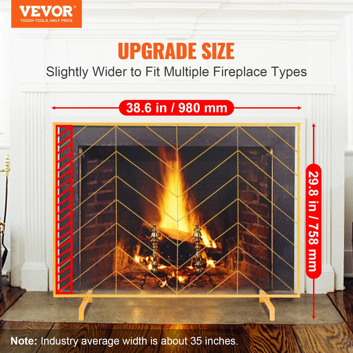 VEVOR Fireplace Doors - Select Your Configuration - BLMJSJY3545IAWNY0V0 - view 2