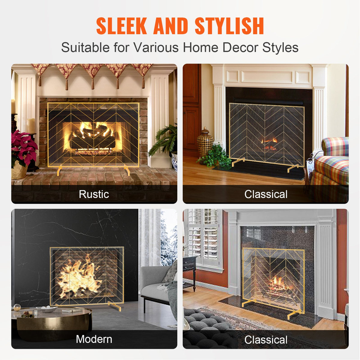VEVOR Fireplace Doors - Select Your Configuration - BLMJSJY3545IAWNY0V0 - view 3