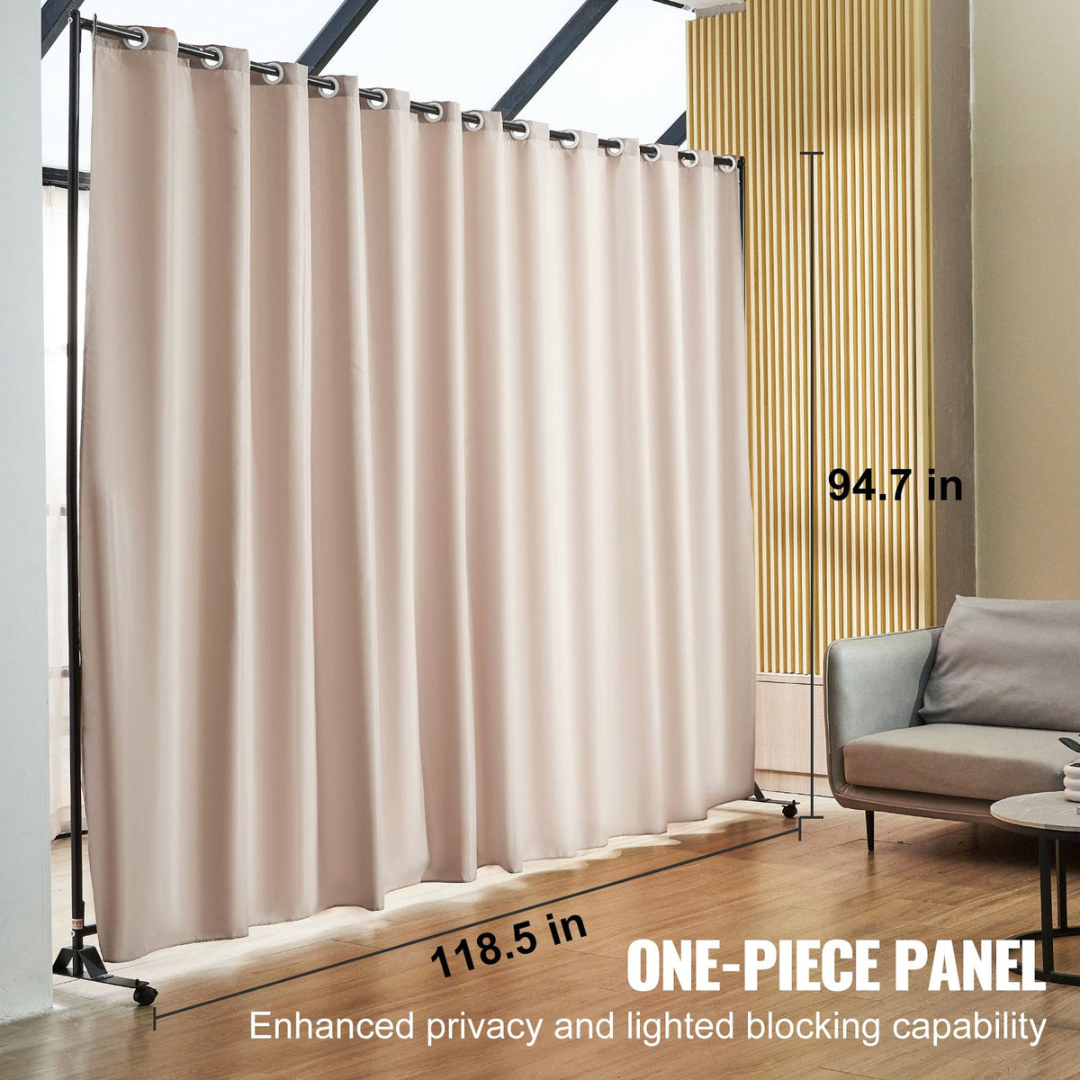 VEVOR Fabric Room Divider - Select Your Configuration - BLP196120INCHJCYWV0 - view 2