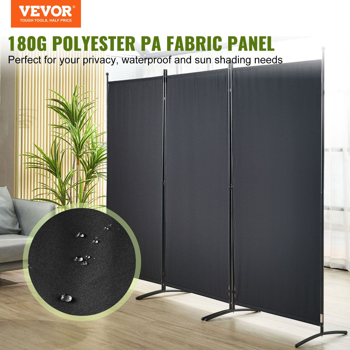 VEVOR Fabric Room Divider - Select Your Configuration - BLP310271INCHBQA9V0 - view 2