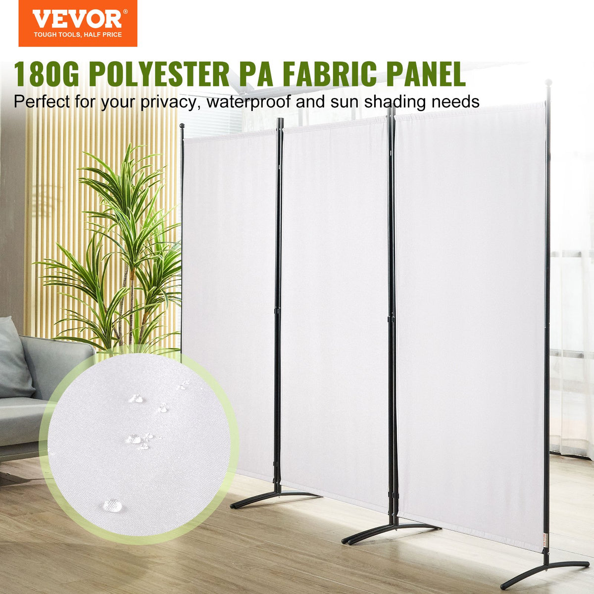 VEVOR Fabric Room Divider - Select Your Configuration - BLP310271INCHGODYV0 - view 2