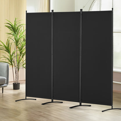 VEVOR Room Divider, 3 Panel Room Dividers and Folding Privacy Screens, Fabric Partition Room Dividers for Office, Bedroom, Dining Room, Study, Freestanding, Black - BLPF10271INC0V93EV0 - view 9