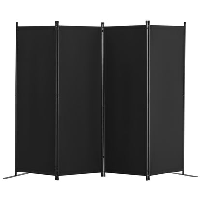 VEVOR Room Divider,  4 Panel Room Dividers and Folding Privacy Screens, Fabric Partition Room Dividers for Office, Bedroom, Dining Room, Study, Freestanding, Black - BLPF88675INC18JT8V0 - view 1