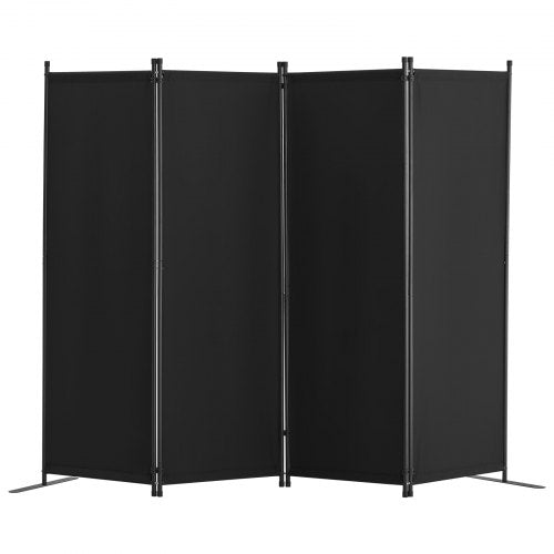 VEVOR Room Divider,  4 Panel Room Dividers and Folding Privacy Screens, Fabric Partition Room Dividers for Office, Bedroom, Dining Room, Study, Freestanding, Black - BLPF88675INC18JT8V0 - view 2