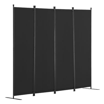 VEVOR Room Divider,  4 Panel Room Dividers and Folding Privacy Screens, Fabric Partition Room Dividers for Office, Bedroom, Dining Room, Study, Freestanding, Black - BLPF88675INC18JT8V0 - view 10