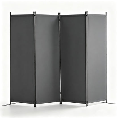VEVOR Room Divider,  4 Panel Room Dividers and Folding Privacy Screens, Fabric Partition Room Dividers for Office, Bedroom, Dining Room, Study, Freestanding, Light Gray - BLPF88675INC7B9MGV0 - view 1
