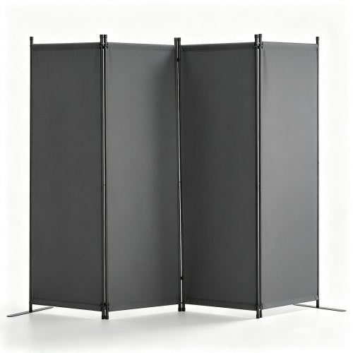 VEVOR Room Divider,  4 Panel Room Dividers and Folding Privacy Screens, Fabric Partition Room Dividers for Office, Bedroom, Dining Room, Study, Freestanding, Light Gray - BLPF88675INC7B9MGV0 - view 2