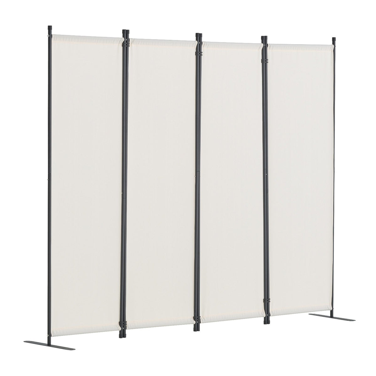 VEVOR Room Divider,  4 Panel Room Dividers and Folding Privacy Screens, Fabric Partition Room Dividers for Office, Bedroom, Dining Room, Study, Freestanding, White - BLPF88675INCUMP3OV0 - view 10