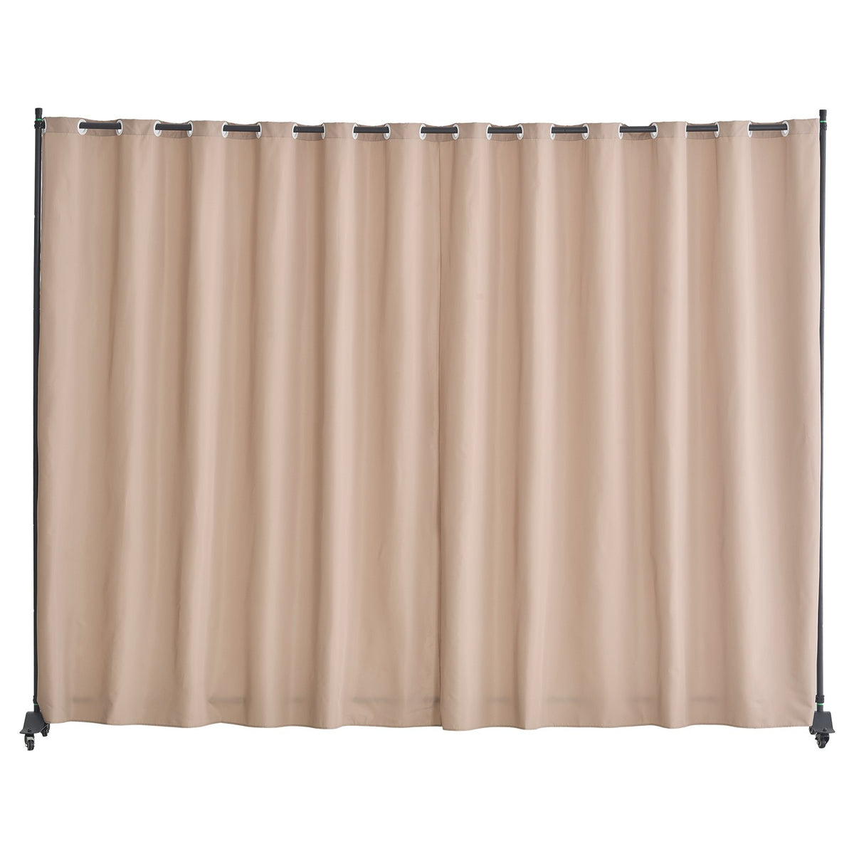 VEVOR Room Divider, Portable Panel Room Divider with Wheels Curtain Divider Stand, Freestanding Room Divider Privacy Screen for Office, Bedroom, Dining Room, Study, Brown - BLPF96120INCE5PIQV0 - view 1