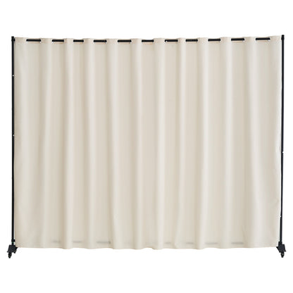 VEVOR Room Divider, Portable Panel Room Divider with Wheels Curtain Divider Stand, Freestanding Room Divider Privacy Screen for Office, Bedroom, Dining Room, Study, Beige - BLPF96120INCF33J1V0 - view 10